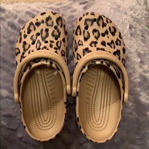 Leopard Crocs